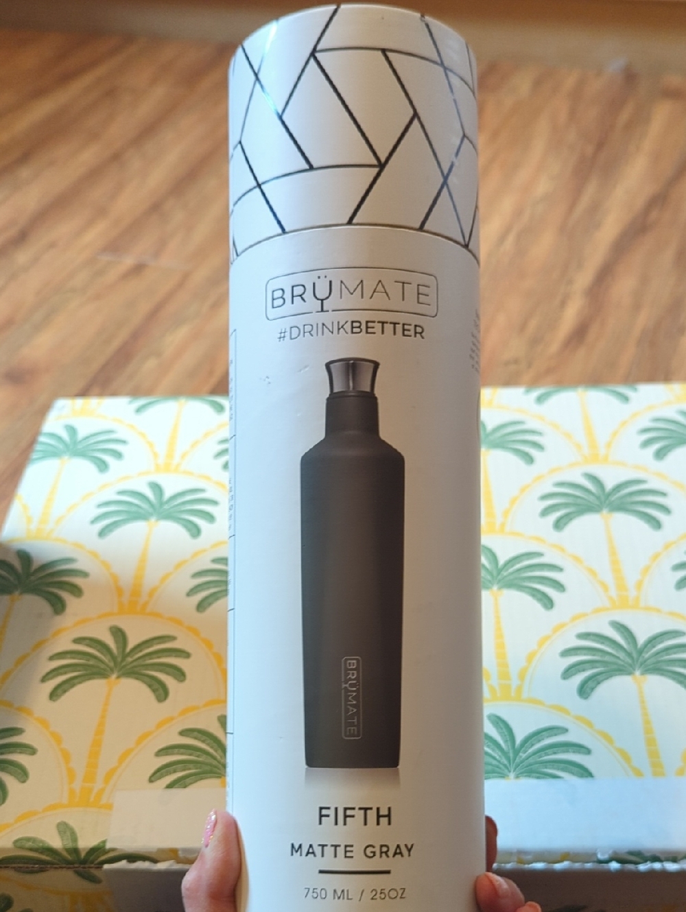 Brumate Fifth Matte Gray Insulated Bottle